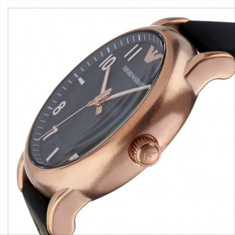 Emporio Armani Luigi Quartz Black Dial Black Rubber Strap Watch For Men - AR11097 Buy Now By Emporio Armani