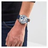 Tommy Hilfiger Jackson Silver Dial Black Leather Strap Watch for Men - 1791240 Buy Now By Tommy Hilfiger