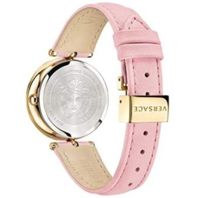 Versace Palazzo Empire Pink Dial Pink Leather Strap Watch for Women - VCO030017 Buy Now By Versace