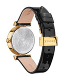 Versace Greca Meander Black Dial Black Leather Strap Watch for Women - VELW00420 Buy Now By Versace