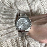 Guess Eclipse Multi Function Silver Dial Silver Steel Strap Watch for Women - GW0314L1 Buy Now By Guess