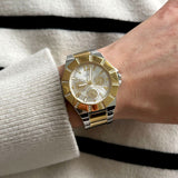 Guess Sunray Multifunction Silver Dial Two Tone Steel Strap Watch for Women - GW0616L2 Buy Now By Guess