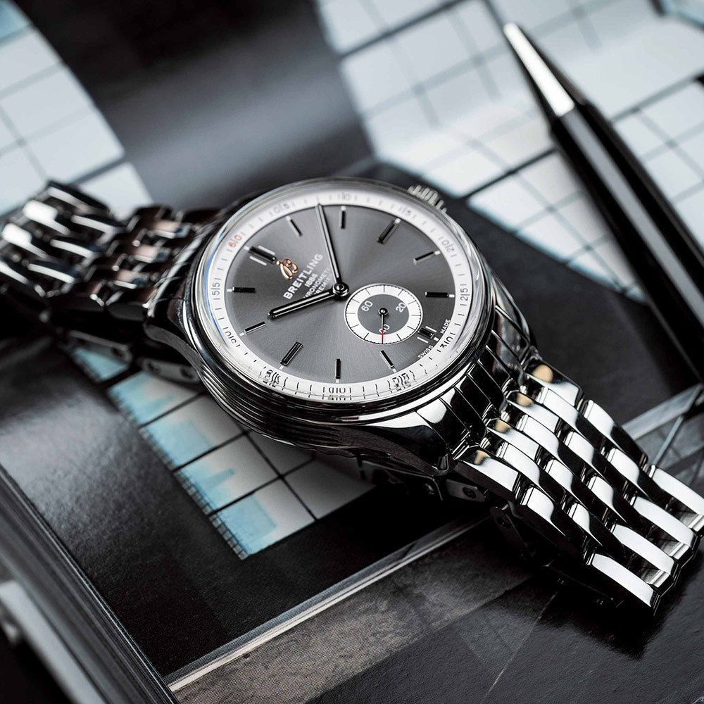 Breitling Premier Automatic 40mm Stainless Steel Anthracite Dial Mens Watch - A37340351B1A1 Buy Now By Breitling