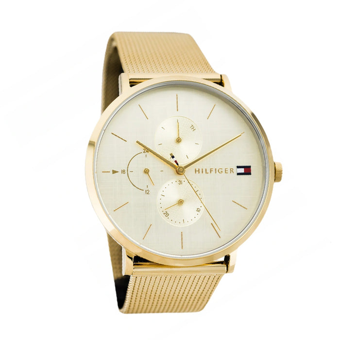 Tommy Hilfiger Jenna Quartz White Dial Gold Mesh Bracelet Watch For Women - 1781943 Buy Now By Tommy Hilfiger