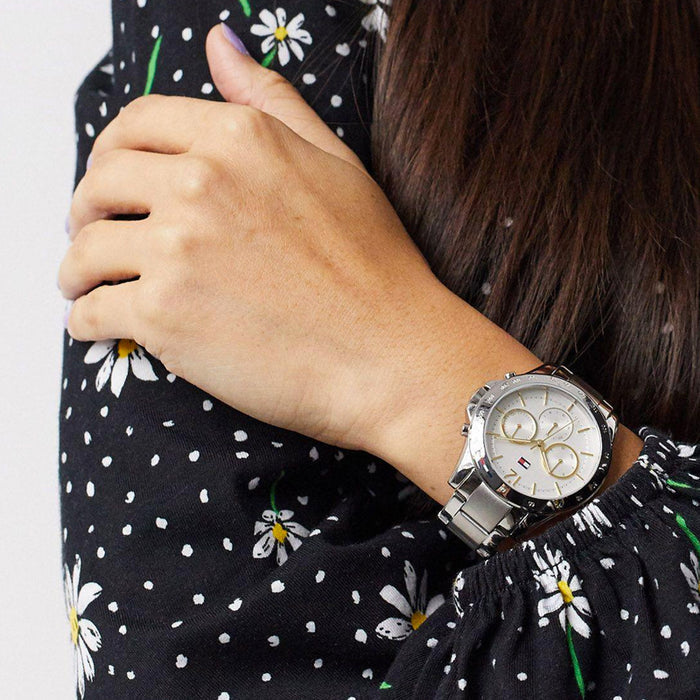 Tommy Hilfiger Haven Multifunction Chronograph White Dial Silver Steel Strap Watch For Women - 1782194 Buy Now By Tommy Hilfiger