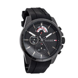 Tommy Hilfiger Decker Black Dial Black Rubber Strap Watch for Men - 1791352 Buy Now By Tommy Hilfiger