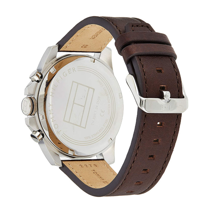 Tommy Hilfiger Decker Grey Dial Brown Leather Strap Watch for Men - 1791562 Buy Now By Tommy Hilfiger