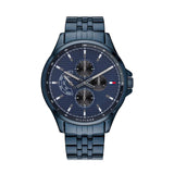 Tommy Hilfiger Shawn Quartz Blue Dial Blue Steel Strap Watch for Men - 1791618 Buy Now By Tommy Hilfiger