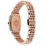 Emporio Armani Gianni T-Bar Analog Crystal Brown Dial Rose Gold Steel Strap Watch For Women - AR11407 Buy Now By Emporio Armani