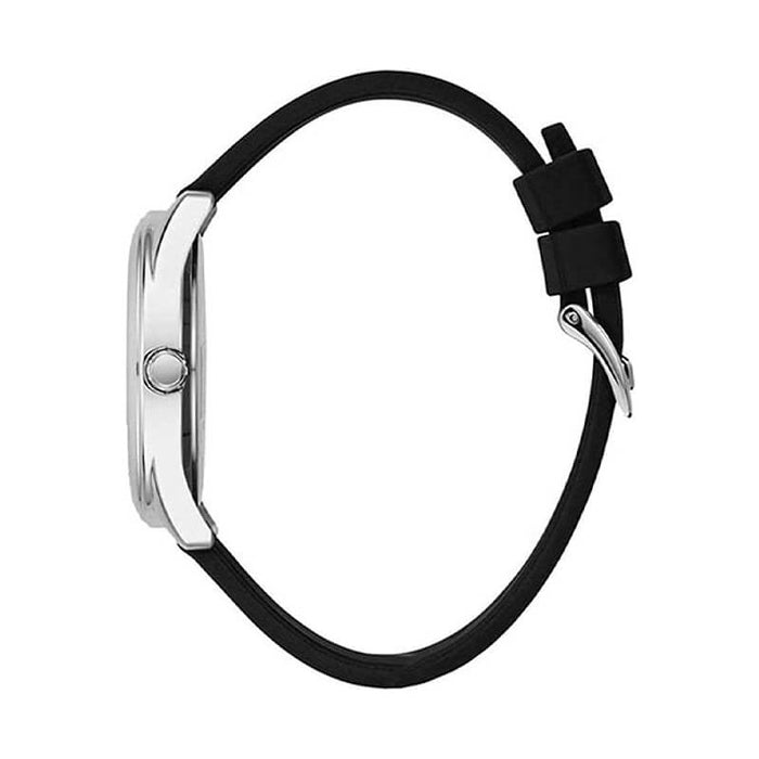 Guess G-Twist Quartz Black Dial Black Silicone Strap Watch For Men - W0911L8 Buy Now By Guess