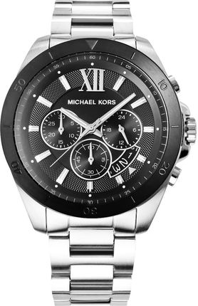 Michael Kors Brecken Chronograph Black Dial Silver Steel Strap Watch For Men - MK8847 Buy Now By Michael Kors