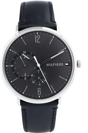 Tommy Hilfiger Brooklyn Black Dial Black Leather Strap Watch for Men - 1791509 Buy Now By Tommy Hilfiger