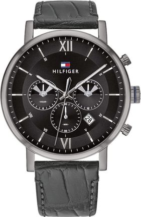 Tommy Hilfiger Evan Black Dial Black Leather Strap Watch for Men - 1710395 Buy Now By Tommy Hilfiger