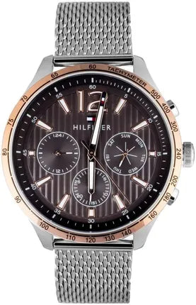 Tommy Hilfiger Gavin Chronograph Quartz Grey Dial Silver Mesh Bracelet Watch for Men - 1791466 Buy Now By Tommy Hilfiger