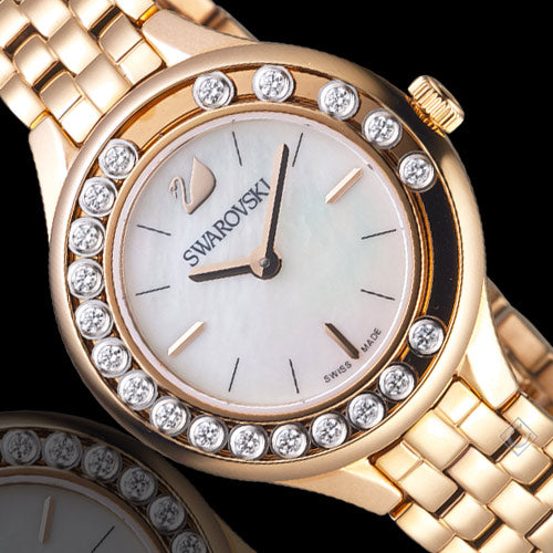 Swarovski Lovely Crystals Mother of Pearl Dial Rose Gold Steel Strap Watch for Women - 5261496 Buy Now By Swarovski