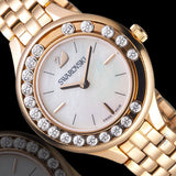 Swarovski Lovely Crystals Mother of Pearl Dial Rose Gold Steel Strap Watch for Women - 5261496 Buy Now By Swarovski