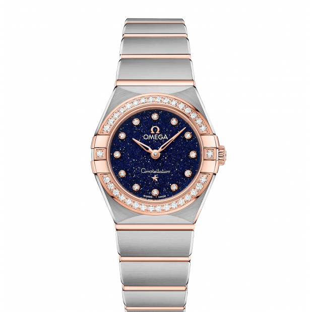 Omega Constellation Quartz Diamonds Blue Dial Two Tone Steel Strap Watch for Women - 131.25.25.60.53.002 Buy Now By Omega