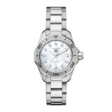 Tag Heuer Aquaracer Diamonds Mother of Pearl Dial Silver Steel Strap Watch for Women - WBD1414.BA0741 Buy Now By Tag Heuer