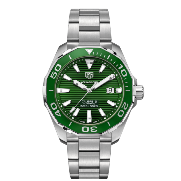 Tag Heuer Aquaracer Green Dial Watch for Men - WAY201S.BA0927 Buy Now By Tag Heuer
