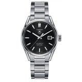 Tag Heuer Carrera Automatic Black Dial Silver Steel Strap Watch for Men - WAR211A.BA0782 Buy Now By Tag Heuer
