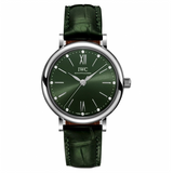 IWC Portofino Automatic Green Dial Green Leather Strap Watch for Women - IW357405 Buy Now By IWC
