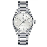 Tag Heuer Carrera Automatic Caliber 5 White Dial Silver Steel Strap Watch for Men - WAR211B.BA0782 Buy Now By Tag Heuer