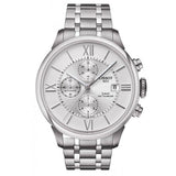 Tissot Chemin des Tourelles Automatic Chronograph White Dial Silver Steel Strap Watch for Men - T099.427.11.038.00 Buy Now By Tissot