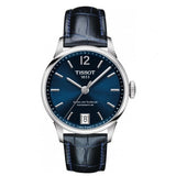 Tissot Chemin Des Tourelles Powermatic 80 Lady Blue Dial Blue Leather Strap Watch For Women - T099.207.16.047.00 Buy Now By Tissot