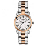 Tissot T Wave Mother of Pearl Dial Two Tone Steel Strap Watch For Women - T112.210.22.113.01 Buy Now By Tissot
