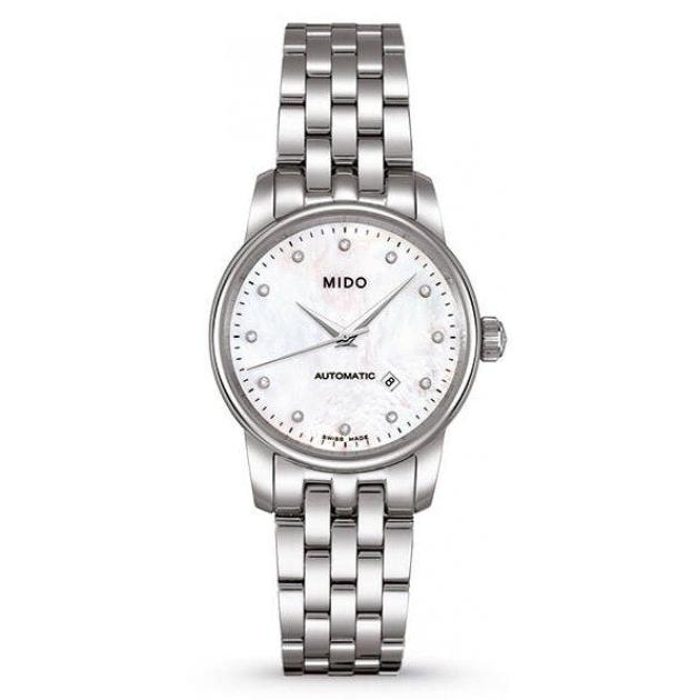 Mido Baroncelli Automatic Mother Of Pearl Dial Silver Steel Strap Watch For Women - M7600.4.69.1 Buy Now By Mido