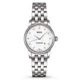 Mido Baroncelli Automatic Mother Of Pearl Dial Silver Steel Strap Watch For Women - M7600.4.69.1 Buy Now By Mido