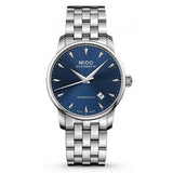 Mido Baroncelli II Automatic Blue Dial Silver Steel Strap Watch For Men - M8600.4.15.1 Buy Now By Mido