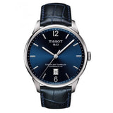 Tissot Chemin Des Tourelles Powermatic 80 Blue Dial Blue Leather Strap Watch for Men - T099.407.16.047.00 Buy Now By Tissot