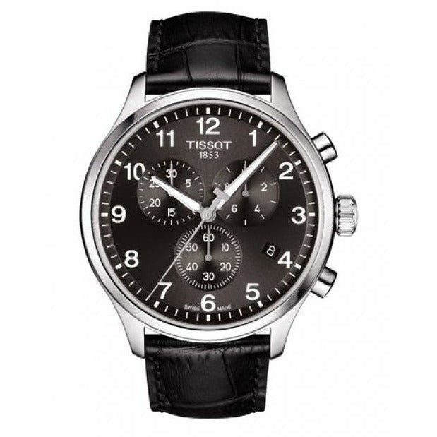 Tissot Chrono XL Vintage Quartz Black Dial Black Leather Strap Watch For Men - T116.617.16.062.00 Buy Now By Tissot