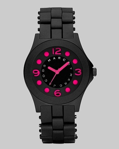 Marc Jacobs Pelly Black Dial Black Silicone Strap Watch for Women - MBM2508 Buy Now By Marc Jacobs
