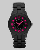 Marc Jacobs Pelly Black Dial Black Silicone Strap Watch for Women - MBM2508 Buy Now By Marc Jacobs