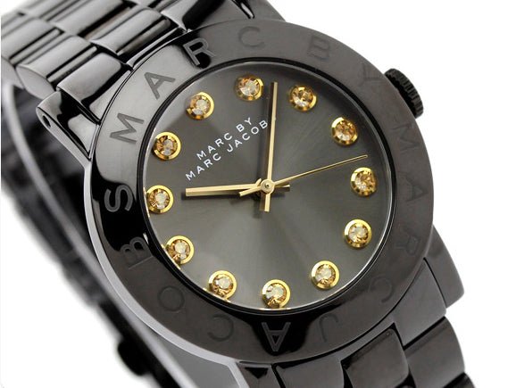 Marc Jacobs Amy Black Dial Black Steel Strap Watch for Women - MBM8595 Buy Now By Marc Jacobs