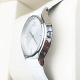 Calvin Klein Skirt White Dial White Leather Strap Watch for Women - K2U231K6 Buy Now By Calvin Klein