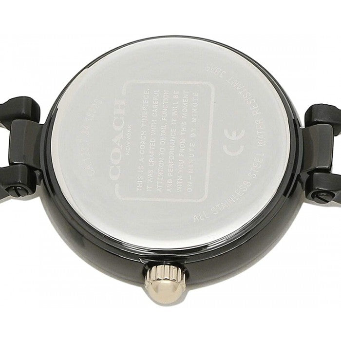 Coach Park Swarovski Crystals Black Dial Black Steel Strap Watch for Women - 14503564 Buy Now By Coach