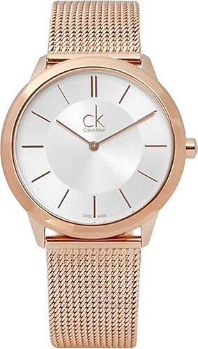 Calvin Klein Minimal White Dial Rose Gold Mesh Bracelet Watch for Women - K3M22626 Buy Now By Calvin Klein