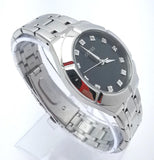 Guess Crystalline Diamonds Black Dial Silver Steel Strap Watch for Women - GW0114L1 Buy Now By Guess