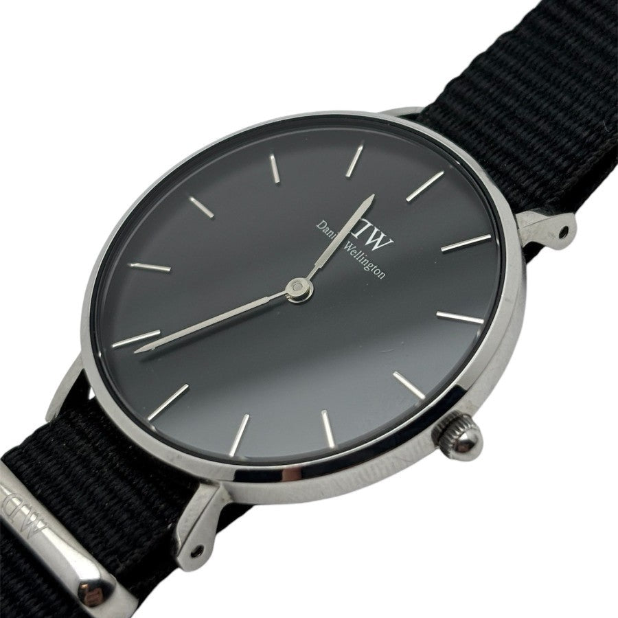 Daniel Wellington Petite Ashfield Black Dial Black Mesh Strap Watch For Women - DW00100308 Buy Now By Daniel Wellington