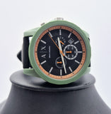 Armani Exchange Outerbanks Chronograph Black Dial Black Silicone Strap Watch For Men - AX1348 Buy Now By Armani Exchange