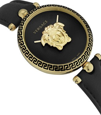 Versace Palazzo Empire Black Dial Black Leather Strap Watch for Women - VCO020017 Buy Now By Versace