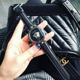 Versace Palazzo Empire Black Dial Black Leather Strap Watch for Women - VCO060017 Buy Now By Versace