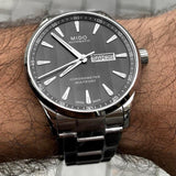 Mido Multifort Automatic Gray Dial Silver Steel Strap Watch For Men - M005.430.11.061.80 Buy Now By Mido