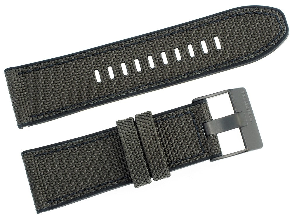 Diesel Mega Chief Chronograph Black Dial Black Nylon Strap Watch For Men - DZ4500 Buy Now By Diesel