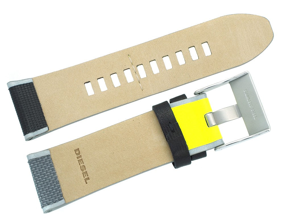 Diesel Mega Chief Chronograph Black Dial Grey Nylon Strap Watch For Men - DZ4523 Buy Now By Diesel