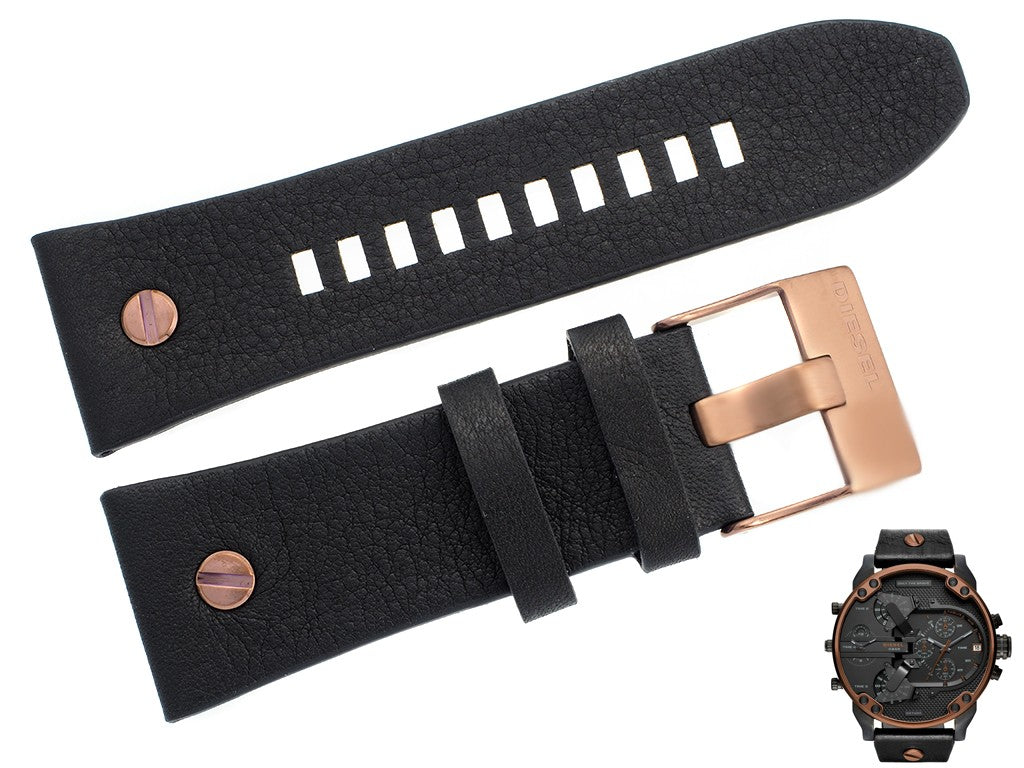 Diesel Mr Daddy 2.0 Chronograph Black Dial Black Steel Strap Watch For Men - DZ7400 Buy Now By Diesel