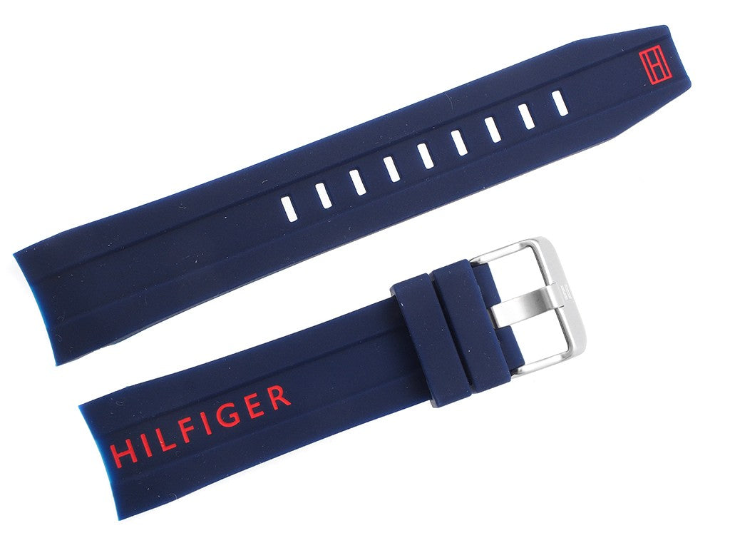 Tommy Hilfiger Nolan Chronograph Blue Dial Blue Rubber Strap Watch for Men - 1791142 Buy Now By Tommy Hilfiger